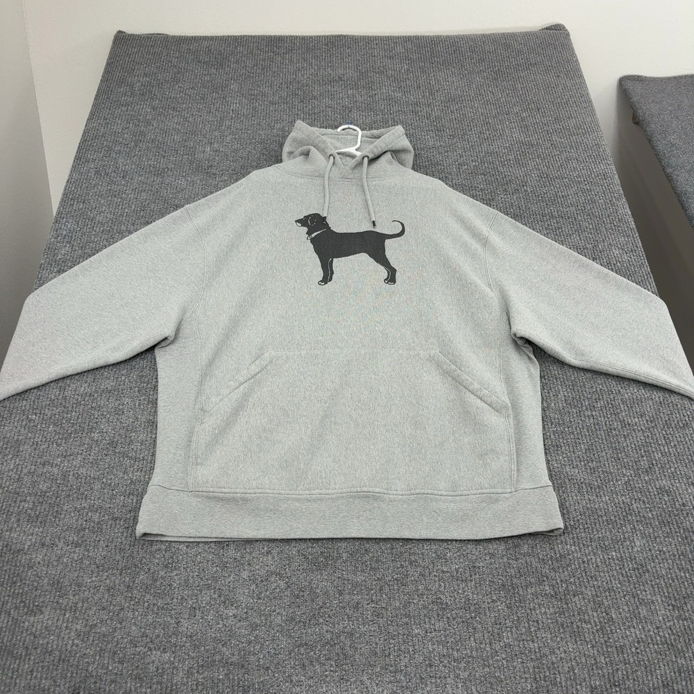 The Black Dog Hoodie Mens XXXL Grey Cotton Blend Graphic Pullover Casual